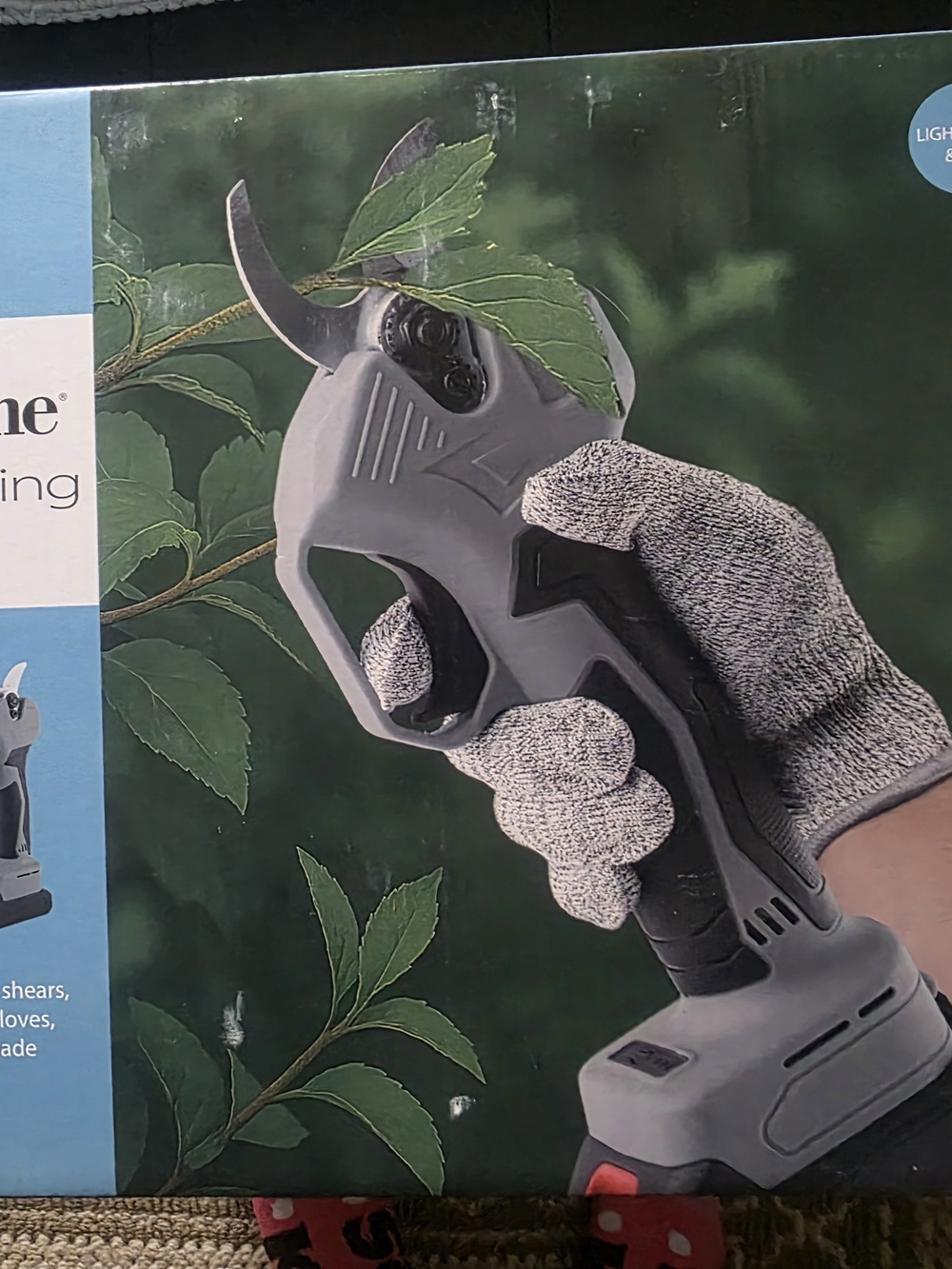 Brookstone Cordless Pruning Shears in Gray and Black